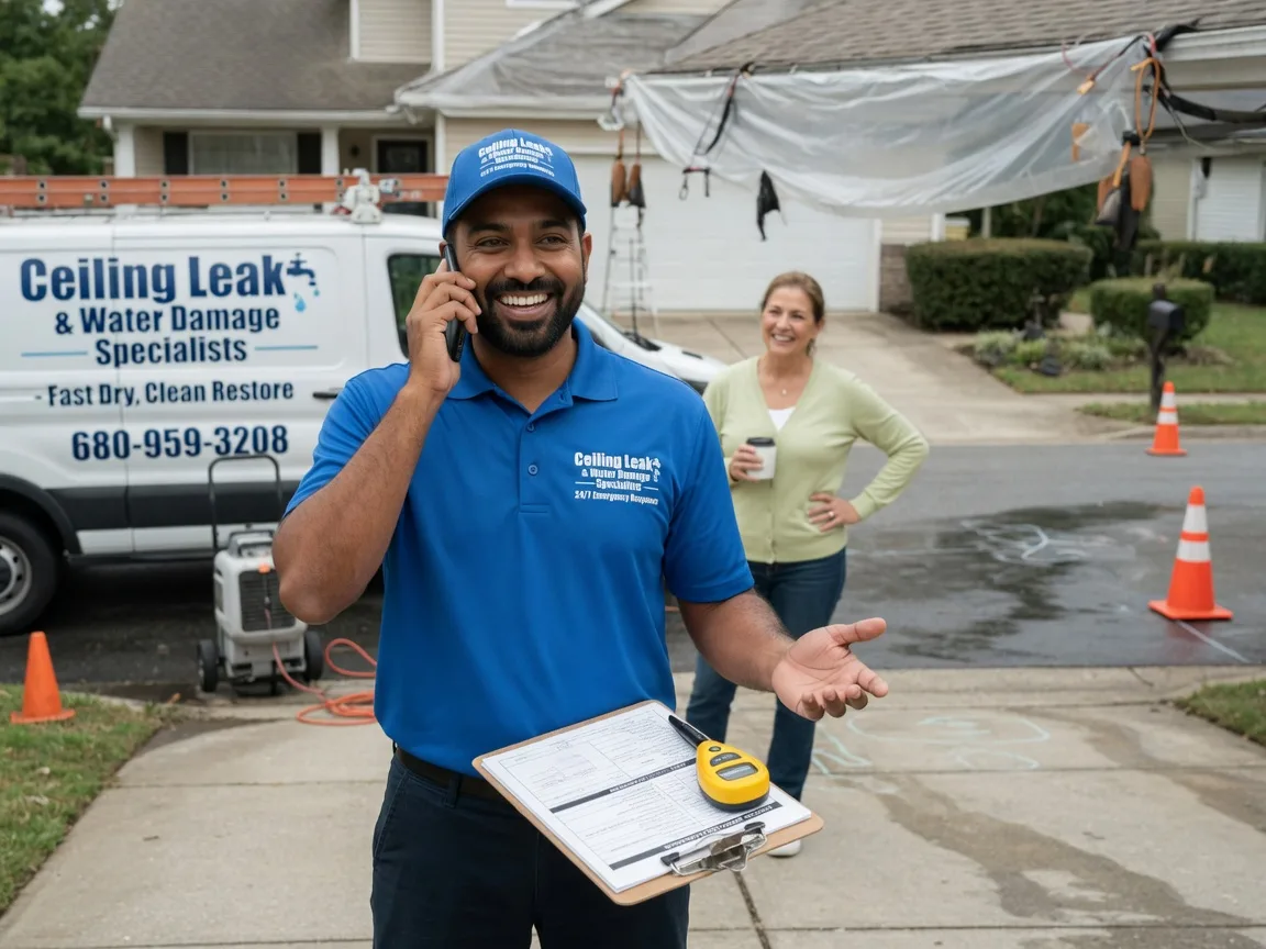 Ceiling Leak Cleanup Lyons, TX FAQs